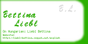 bettina liebl business card
